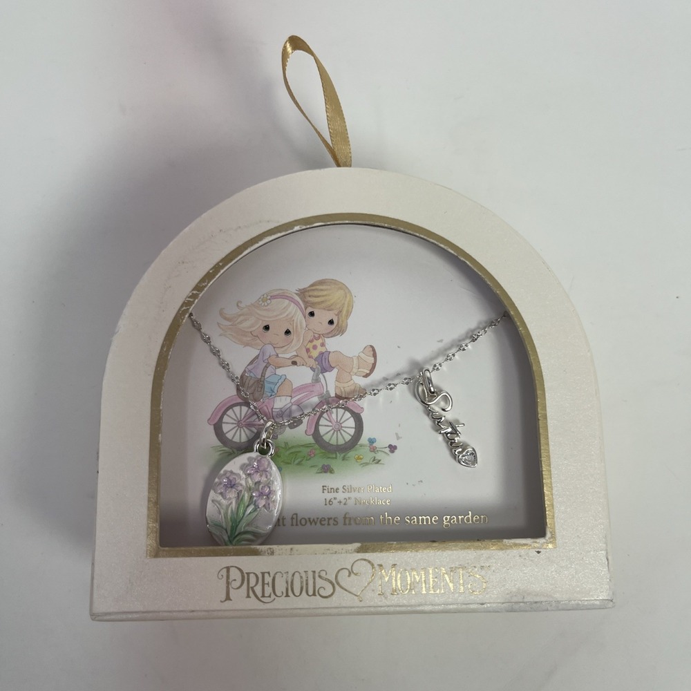 Precious Moments Sisters Necklaces Different Flowers From The Same Garden New